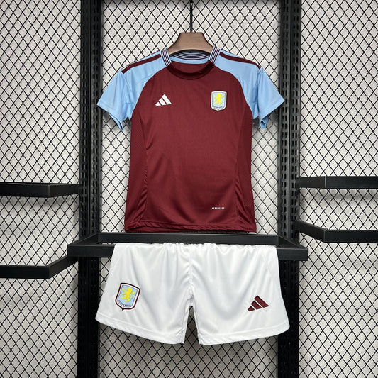 Aston Villa Principal Kit Criança 24-25