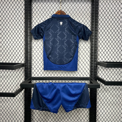 Manchester United Secundária Kit Criança 24-25