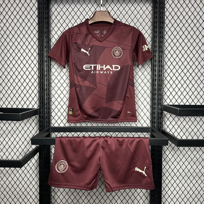 Manchester City Alternativa Kit Criança 24-25