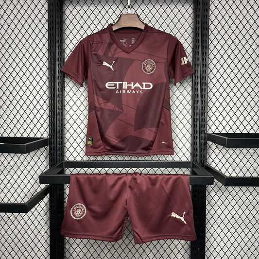 Manchester City Alternativa Kit Criança 24-25
