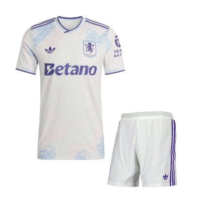 Aston Villa Alternativa Kit Criança 25-26
