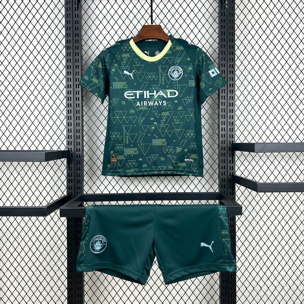 Manchester City Alternativa Kit Criança 25-26
