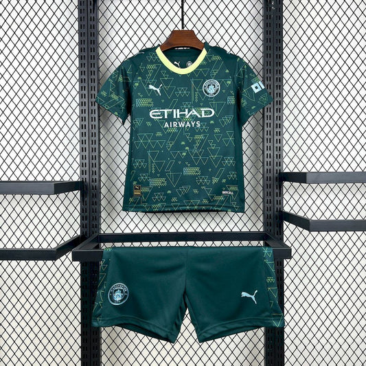 Manchester City Alternativa Kit Criança 25-26